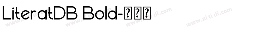LiteratDB Bold字体转换